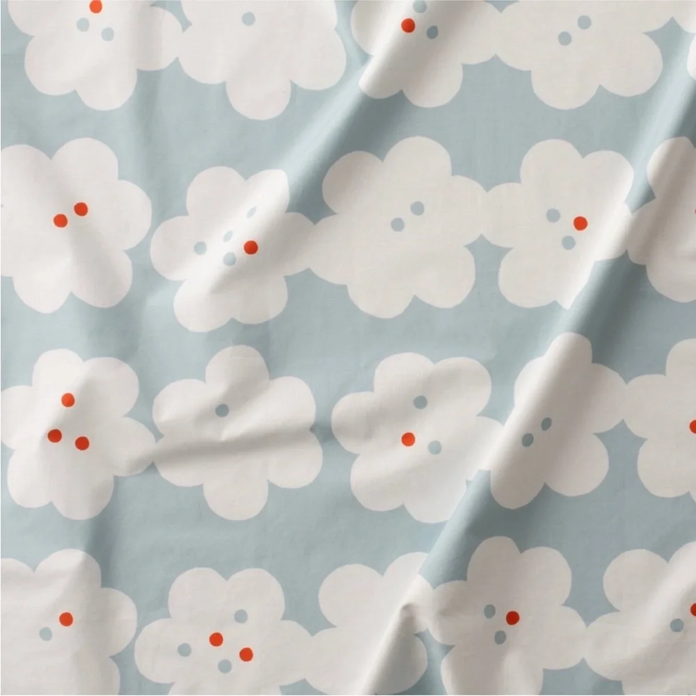 Schoolhouse Paper Flowers F/Q Duvet and Pillow Shams